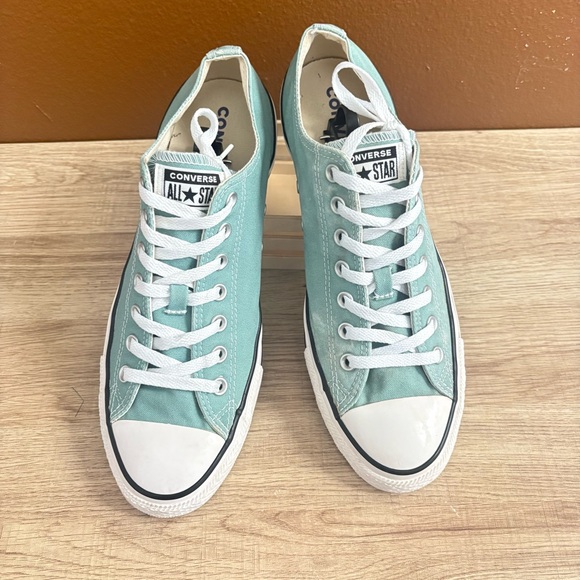 Aqua blue Converse All Star Low top sneakers, Men’s 10.5, Women’s 12.5 - Picture 2 of 8